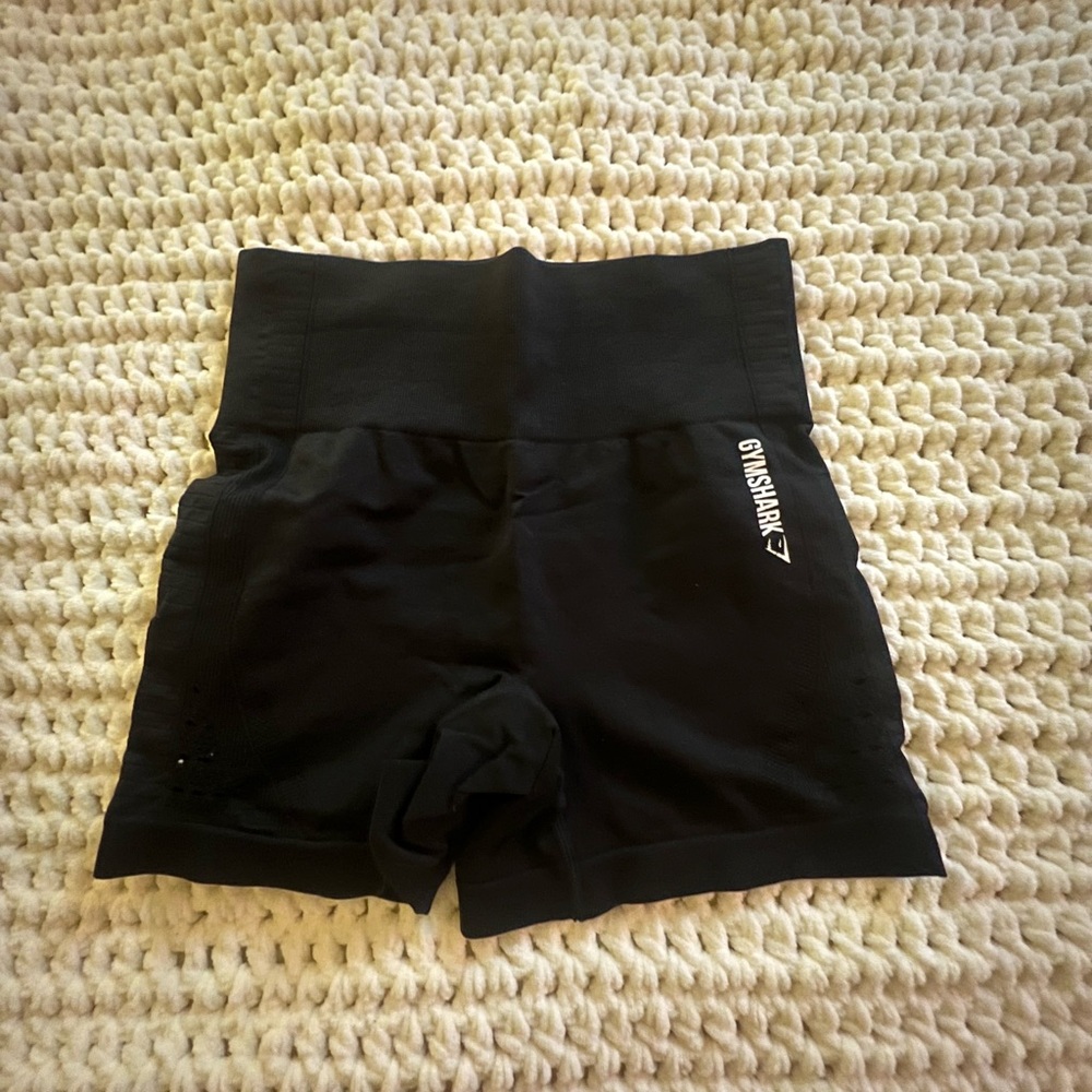Gymshark Women's Black High-Waisted Shorts